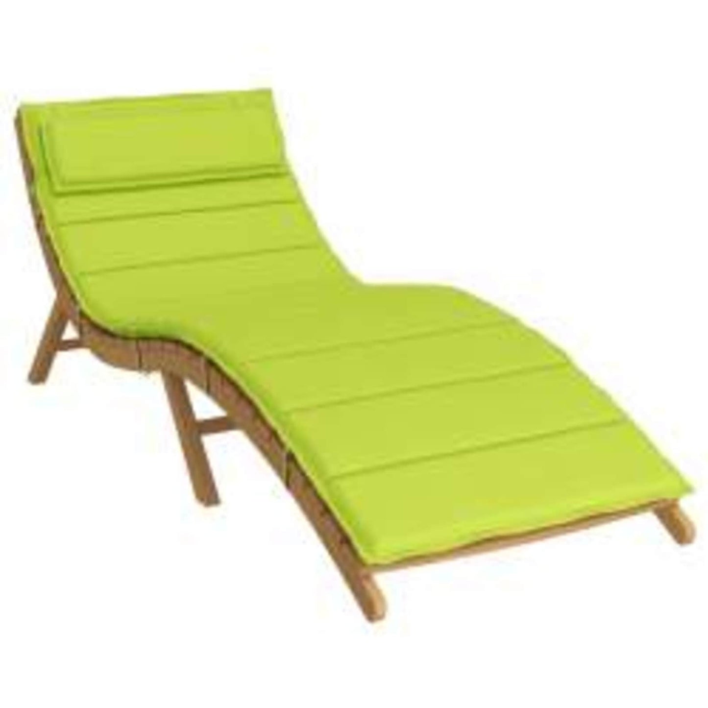 Sun Lounger Cushion Green 180 x 60 x 4 cm Oxford Cloth