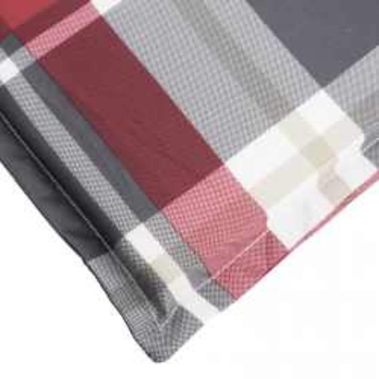 Sonnen-Lounger Kissen Rot und Grau 180 x 60 x 4 cm Oxford-Stoff