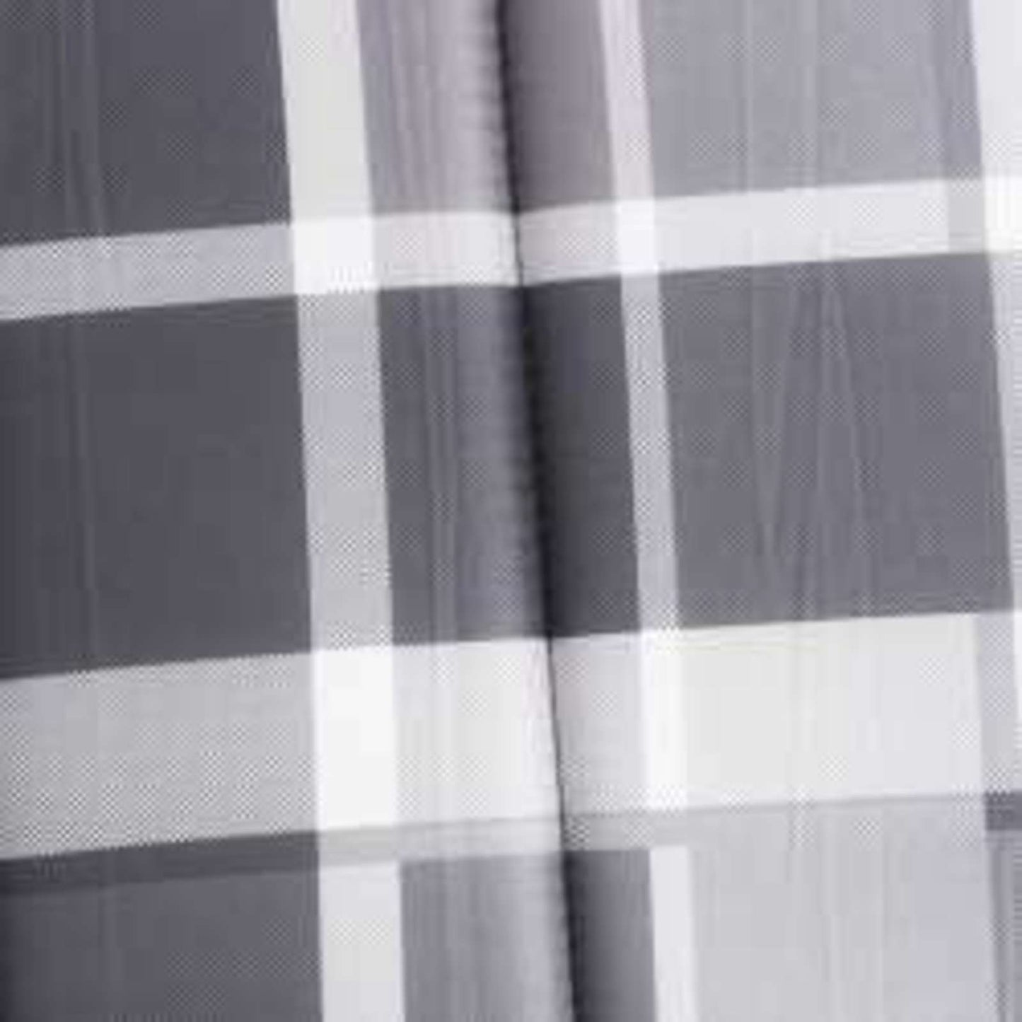 Sun Lounger Cushion Plaid Grey 180 x 60 x 4 cm Oxford Fabric