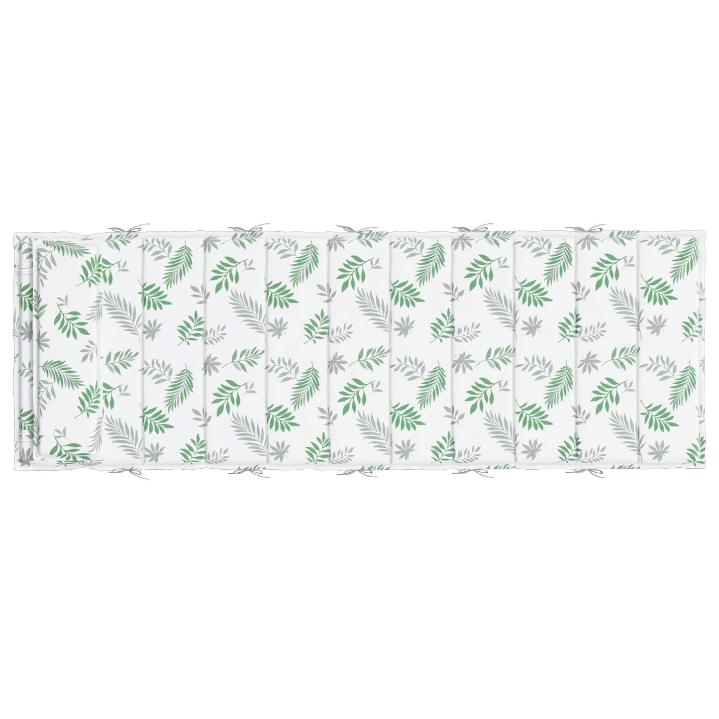 Coussin de transat Blanc et Vert 180 x 60 x 4 cm