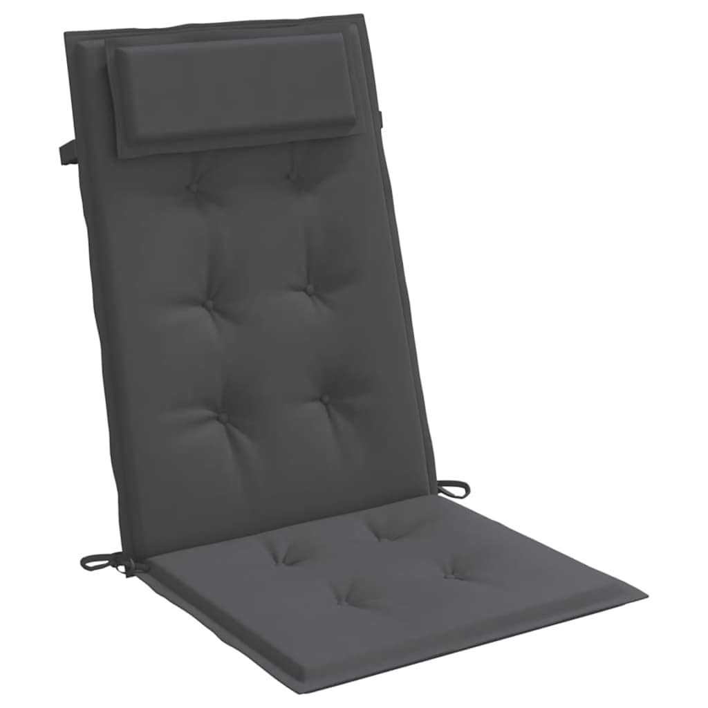 Coussins pour chaises longues 6 pcs. Anthracite Tissu Oxford