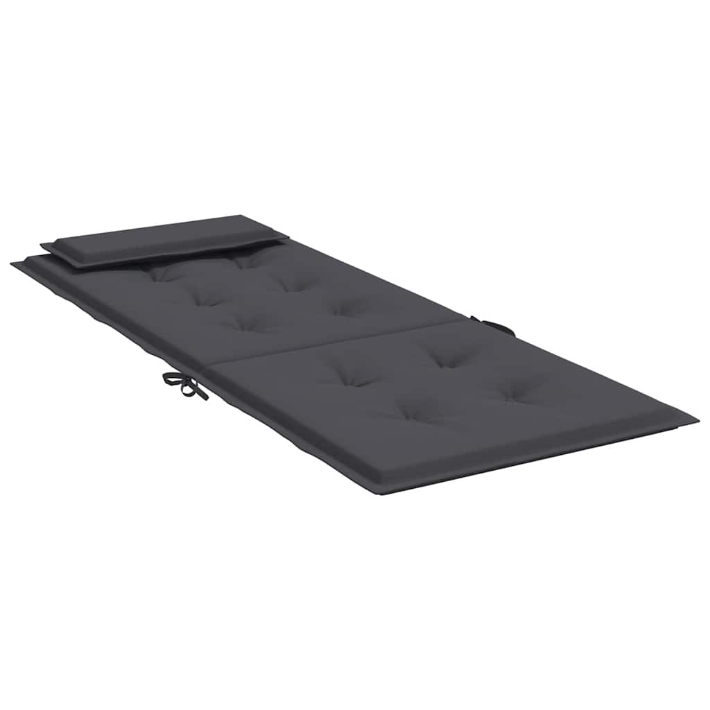 Coussins pour chaises longues 6 pcs. Anthracite Tissu Oxford