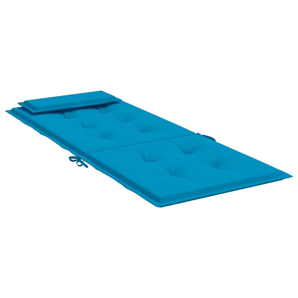 Coussins de dossier haut 4 p. Bleu clair Tissu Oxford