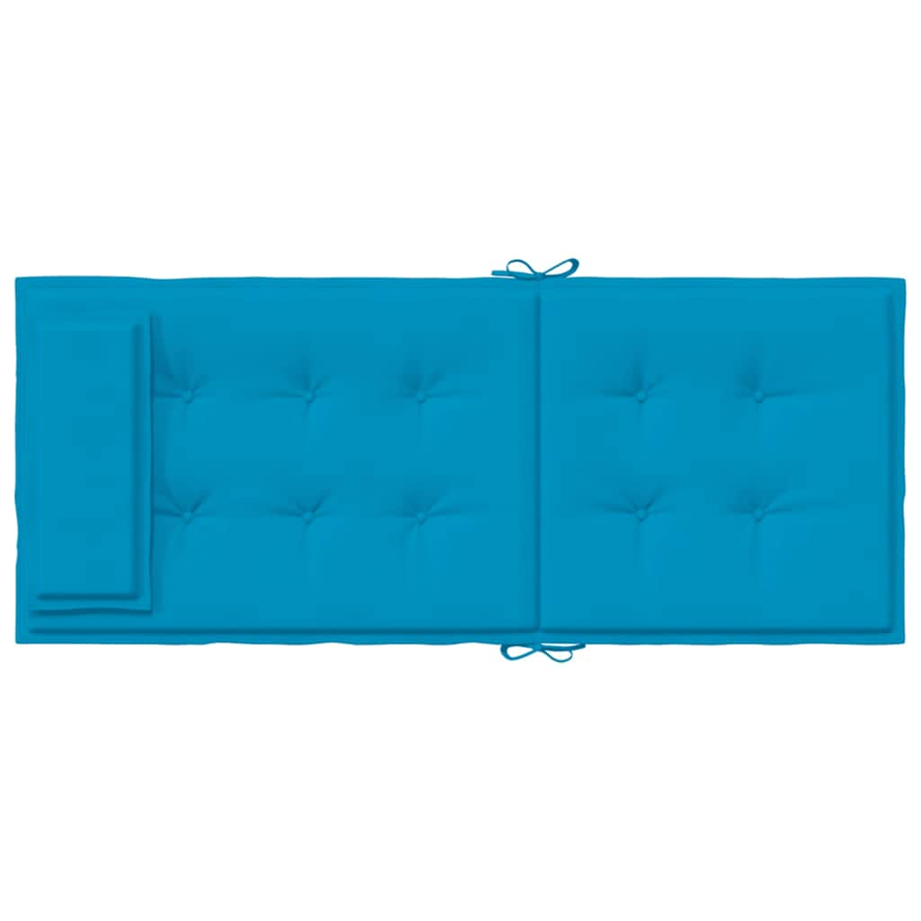 Coussins de dossier haut 4 p. Bleu clair Tissu Oxford