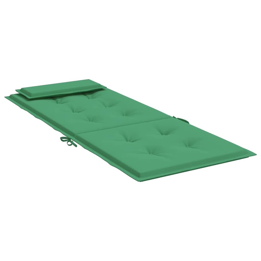 High-back cushion pads 6 pcs. Green Oxford fabric