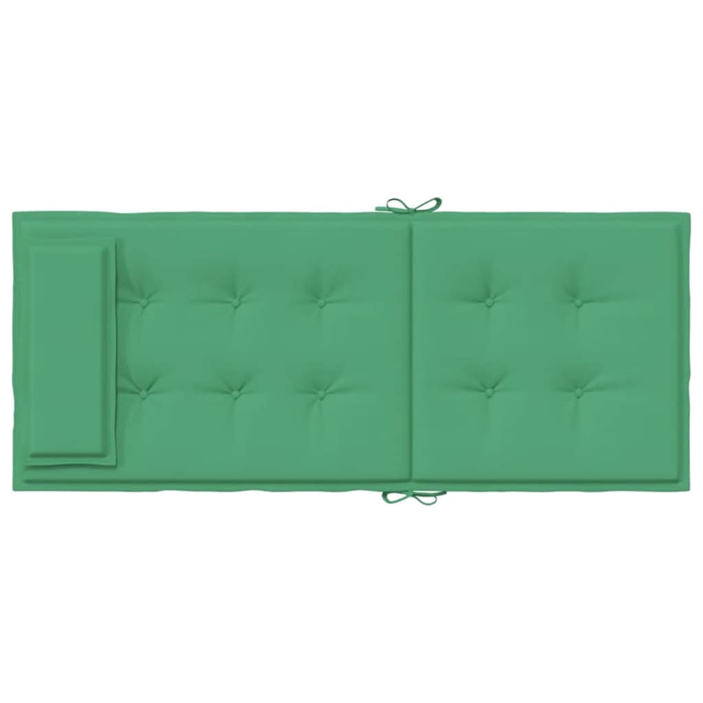 High-back cushion pads 6 pcs. Green Oxford fabric