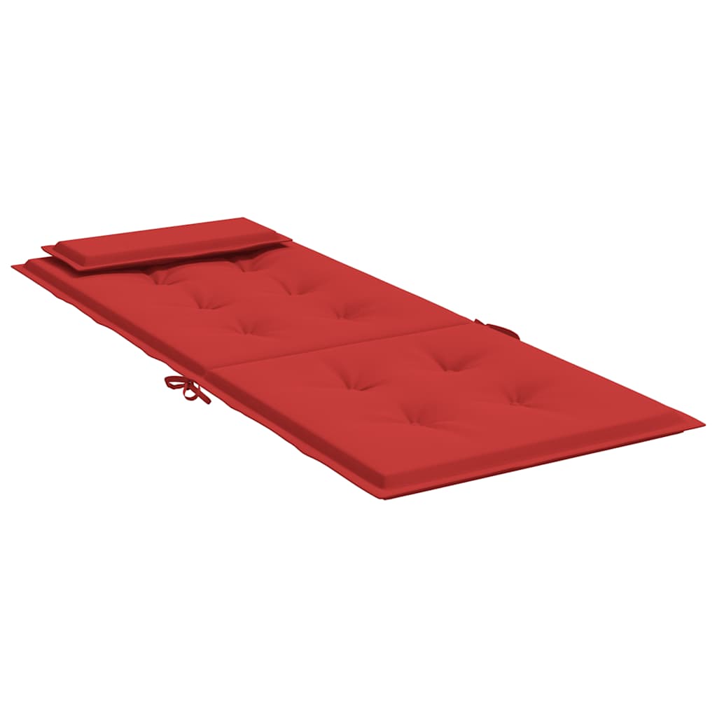 High-back Cushion Pads 2 pc. Red Oxford Fabric