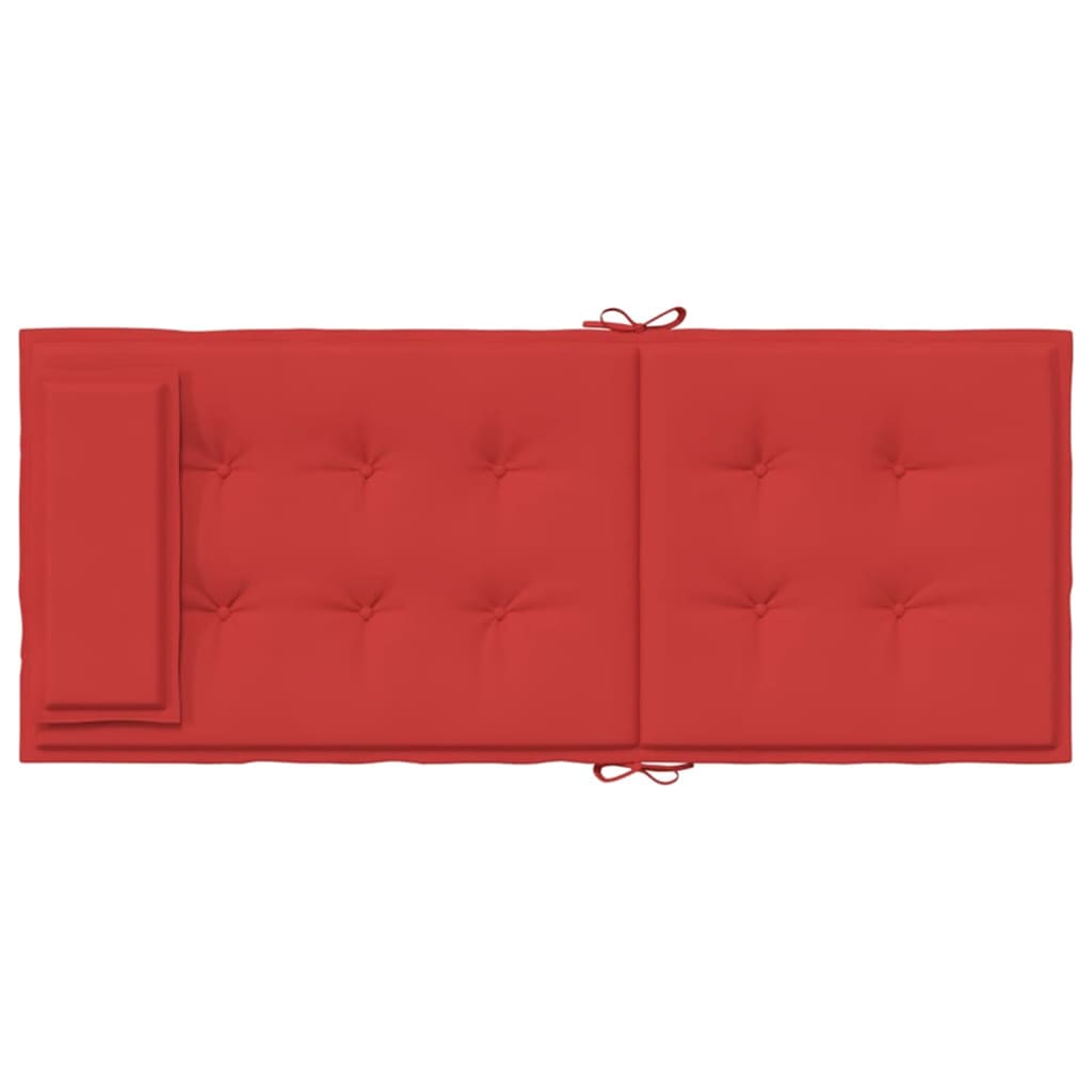 High-back Cushion Pads 2 pc. Red Oxford Fabric