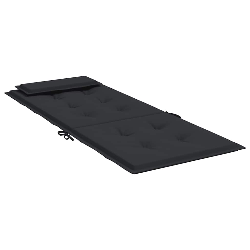 High-back Cushion Pads 6 pcs Black Oxford Fabric