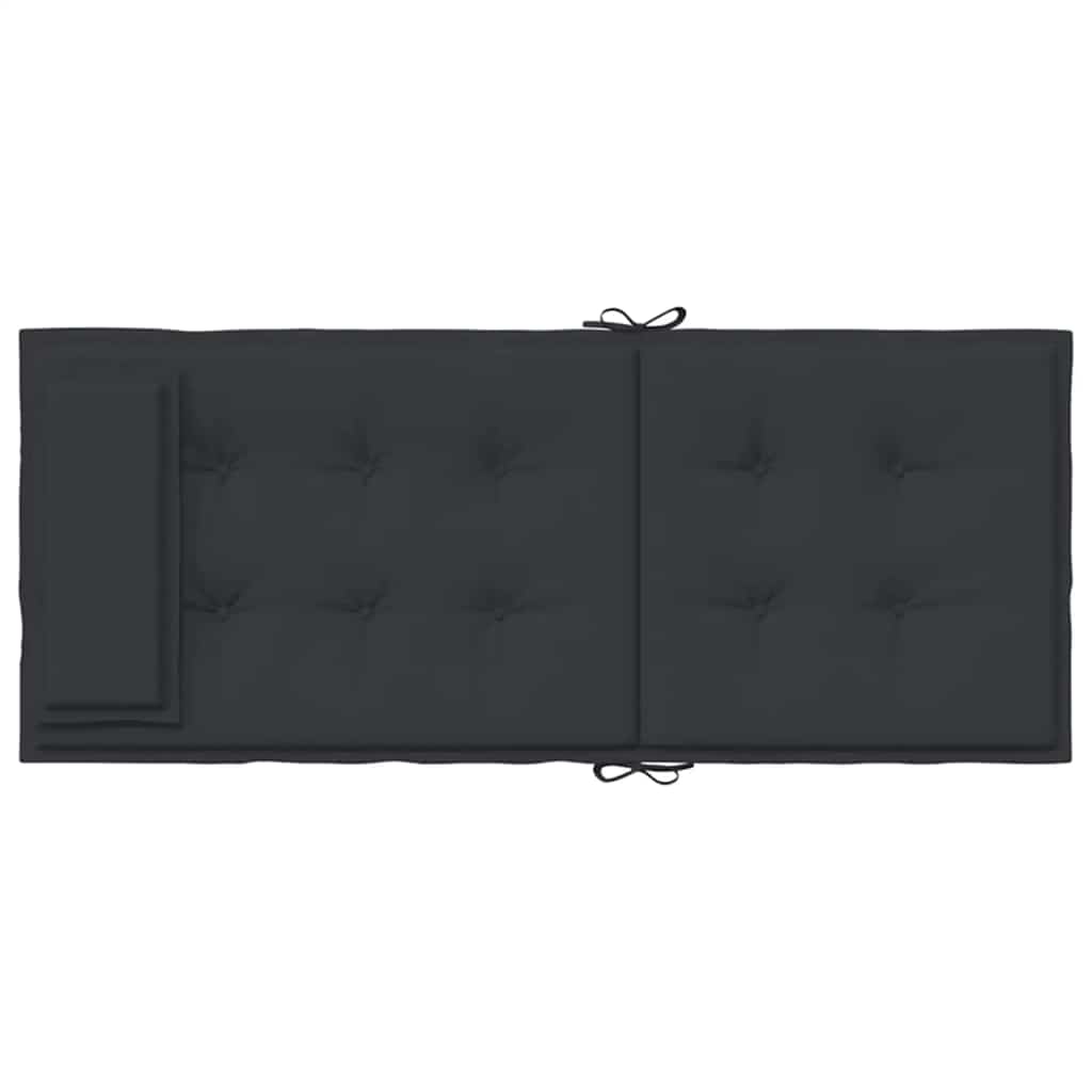 High-back Cushion Pads 6 pcs Black Oxford Fabric