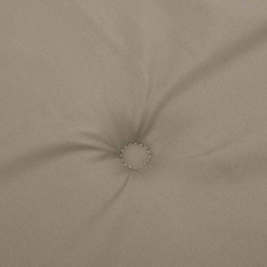 High-back Cushion Pads 2 pcs. Taupe Oxford Fabric