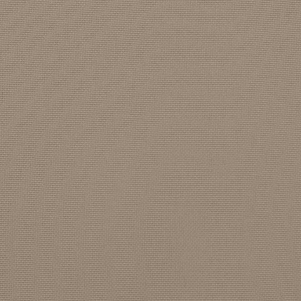 High-back Cushion Pads 2 pcs. Taupe Oxford Fabric