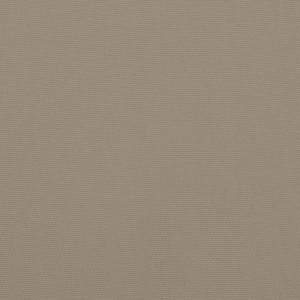 High-back cushion pads 6 pcs. Taupe Oxford fabric