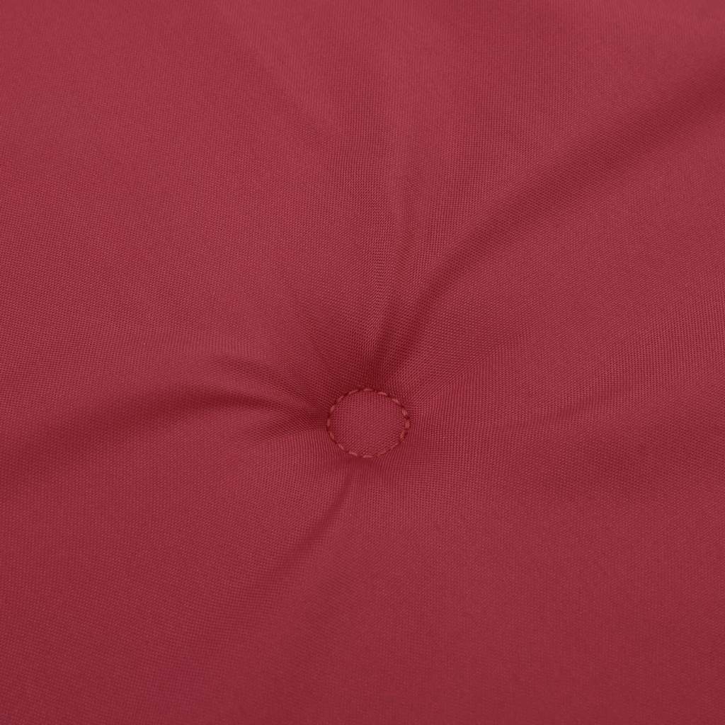 High-back Cushion Pads 2 pc. Wine Red Oxford Fabric