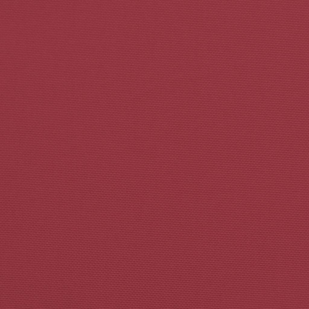 High-back Cushion Pads 2 pc. Wine Red Oxford Fabric