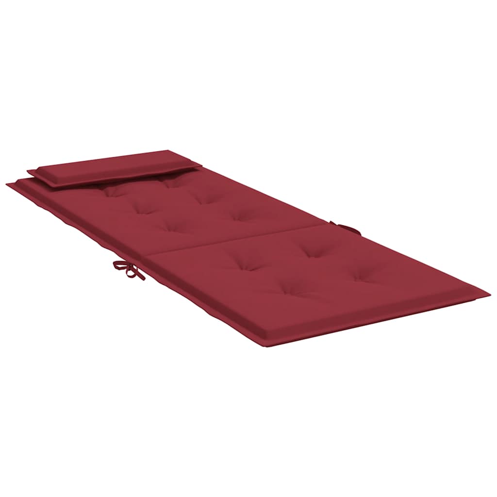 Coussins de dossier haut 6 pces Tissu Oxford rouge bordeaux