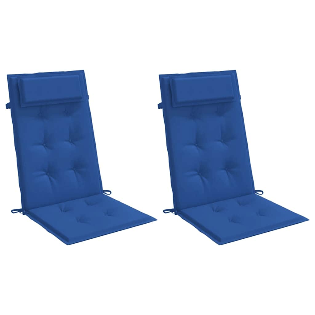Coussins pour chaises longues 2 pcs. Oxford bleu roi