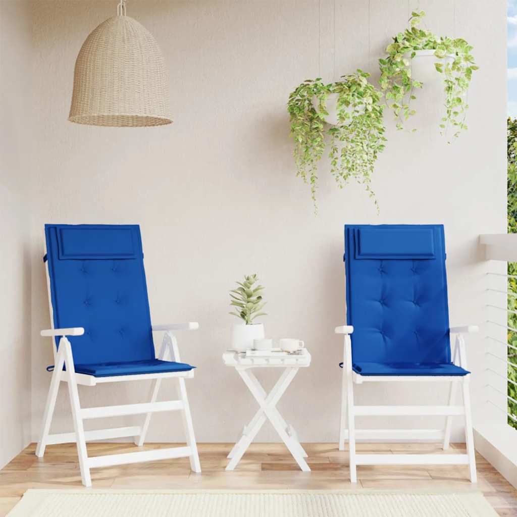 Coussins pour chaises longues 2 pcs. Oxford bleu roi