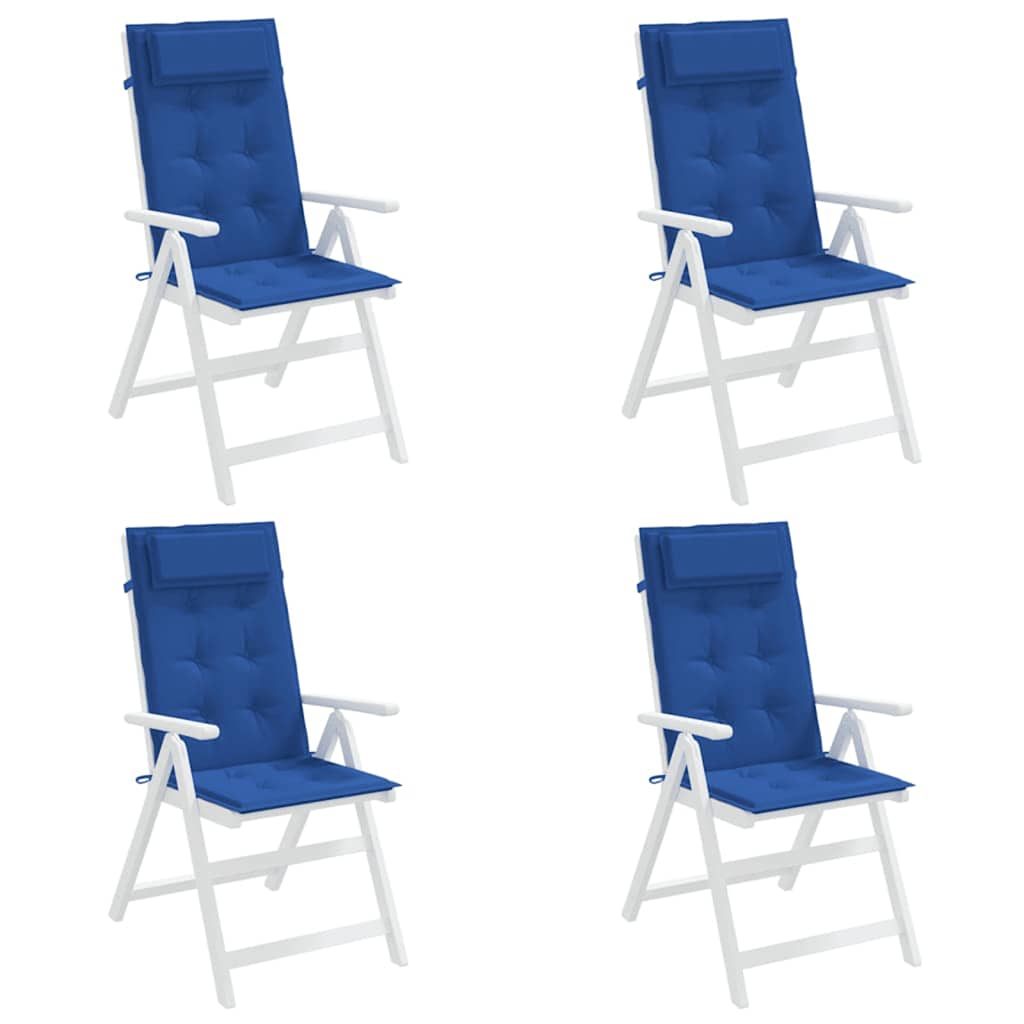 High-back Cushions, 6 pcs, Royal Blue Oxford Fabric