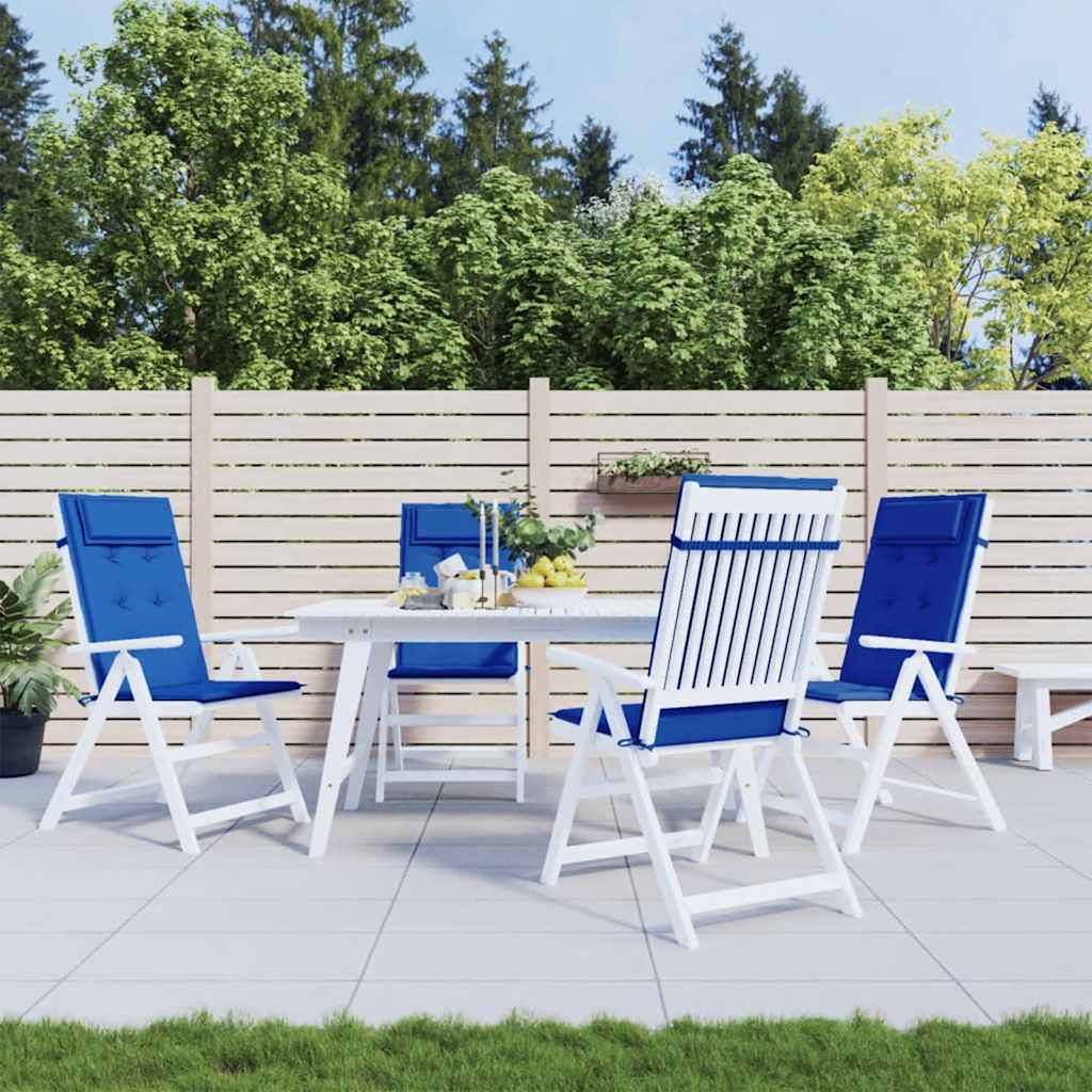 High-back Cushions, 6 pcs, Royal Blue Oxford Fabric