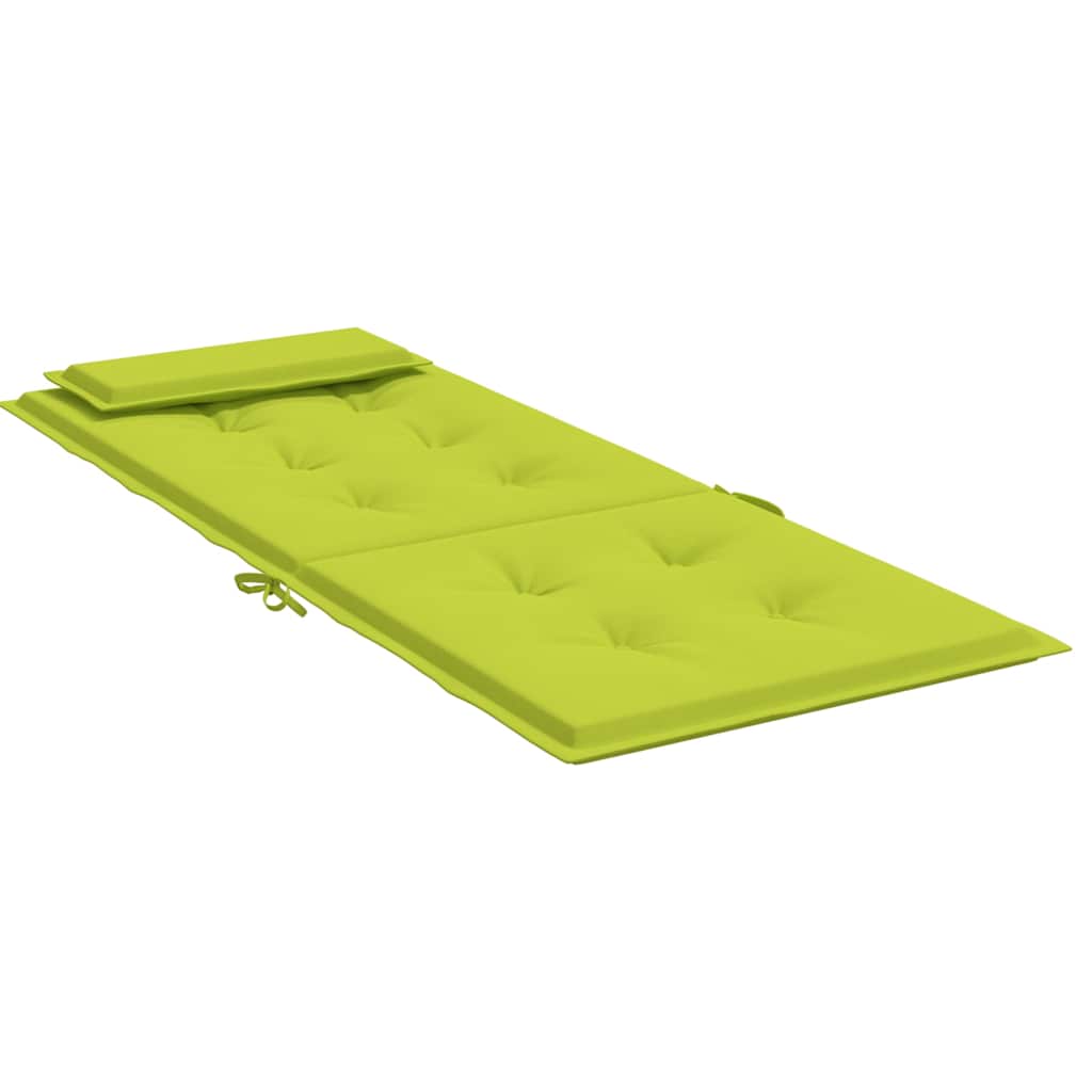 Coussins de dossier haut 2 pcs Vert vif Tissu Oxford