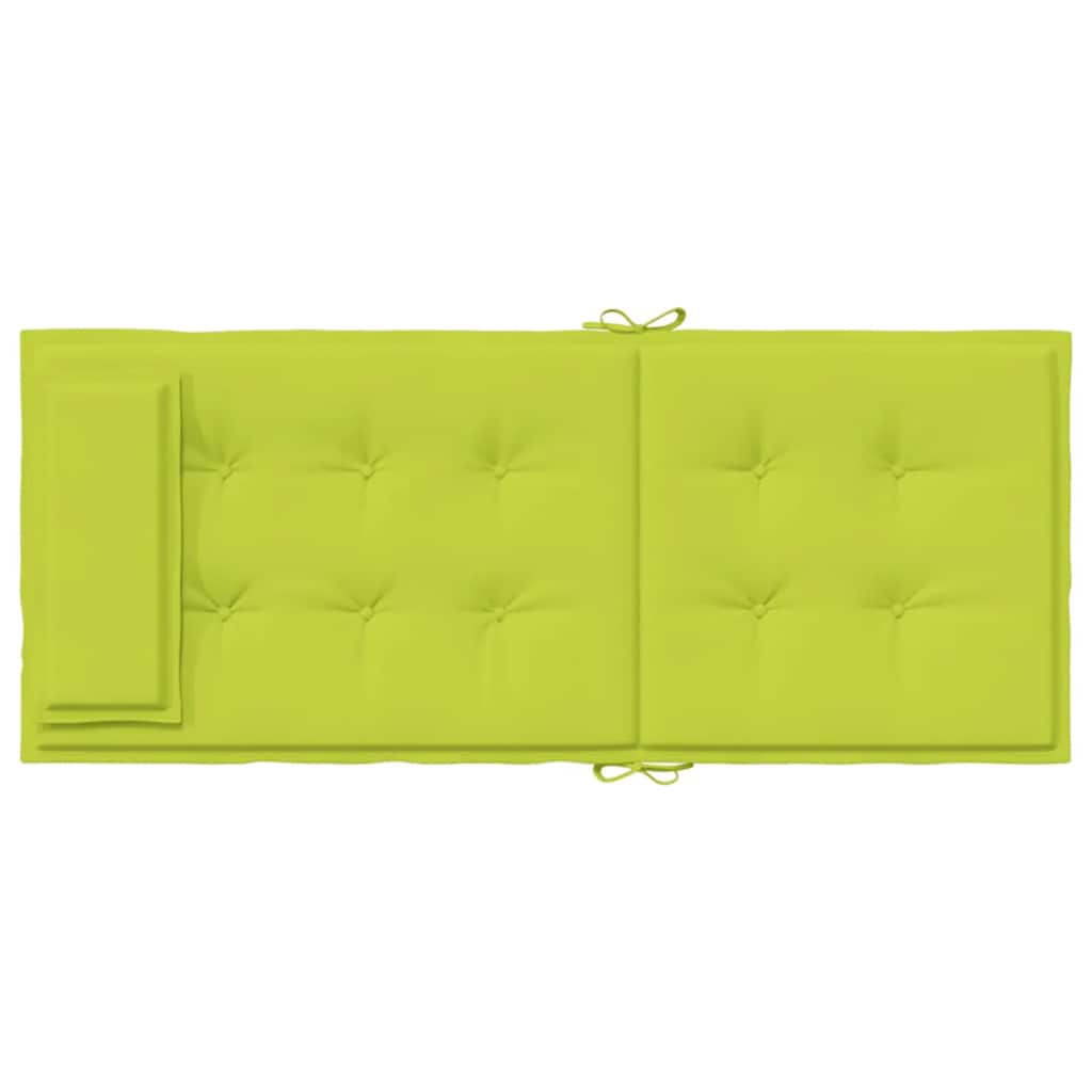 Coussins de dossier haut 2 pcs Vert vif Tissu Oxford