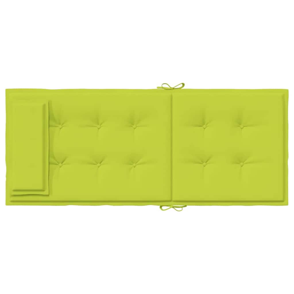 Coussins pour chaises longues 4 pcs Vert vif Tissu Oxford