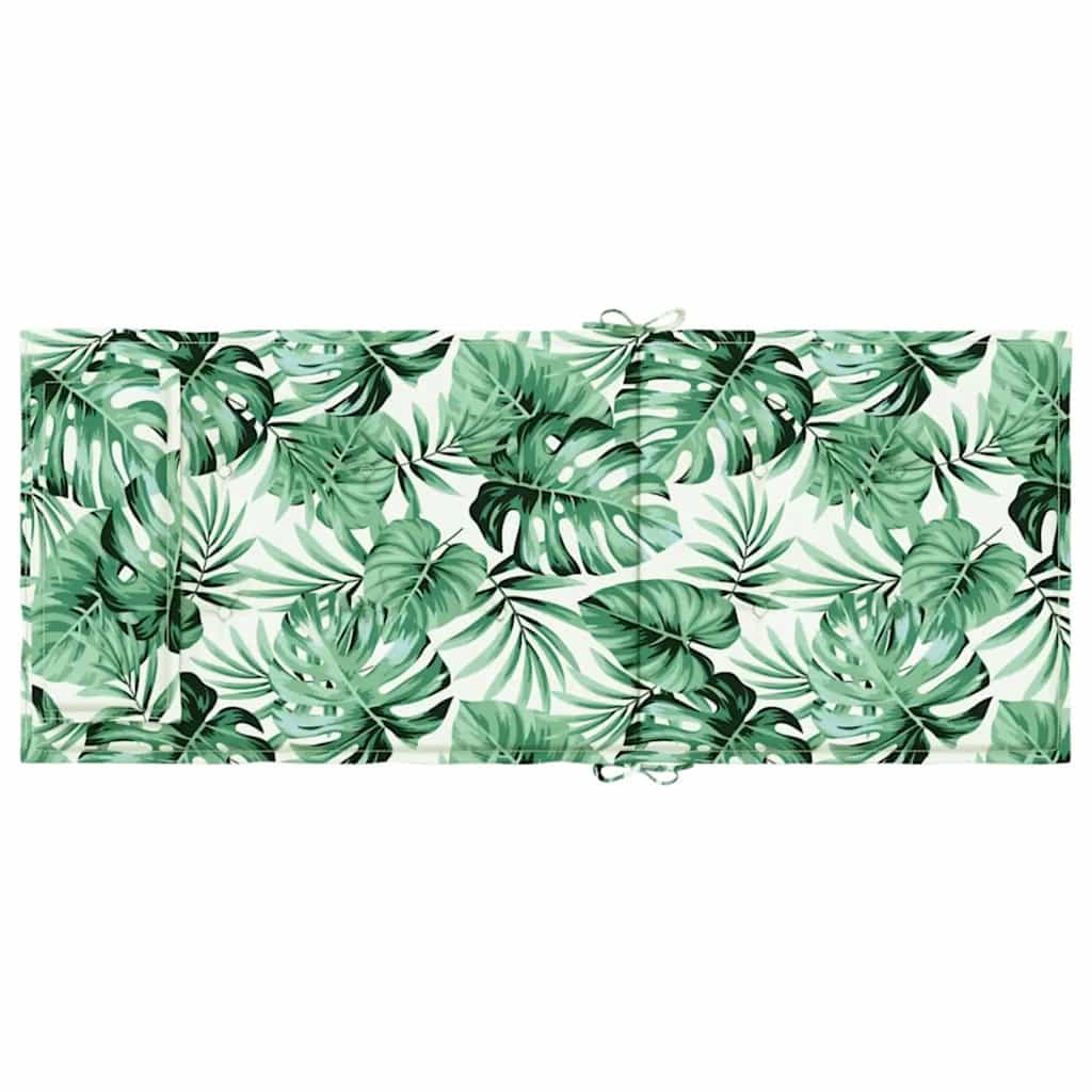 High-Back Cushion Pads 2 pcs. Leaf Pattern Oxford Fabric