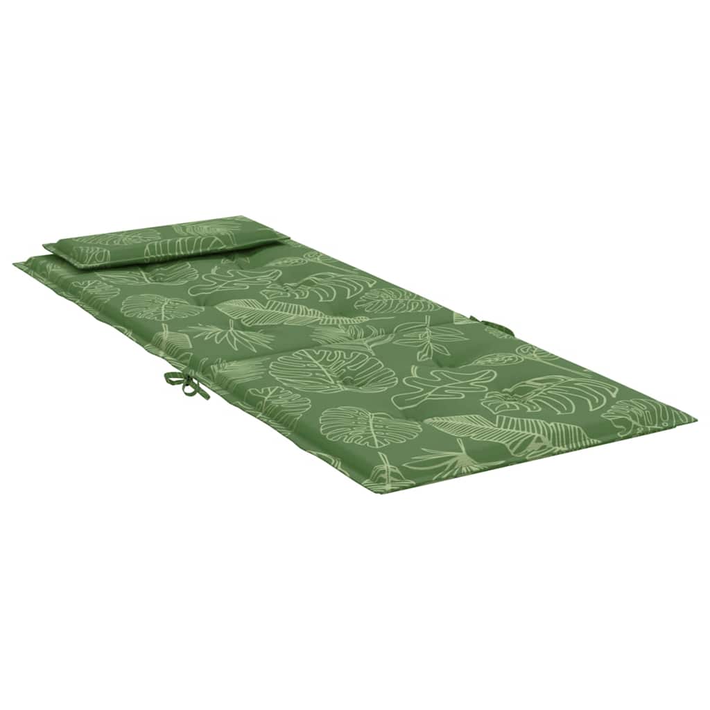 Coussins pour chaises longues 6 pcs Motif feuilles Tissu Oxford