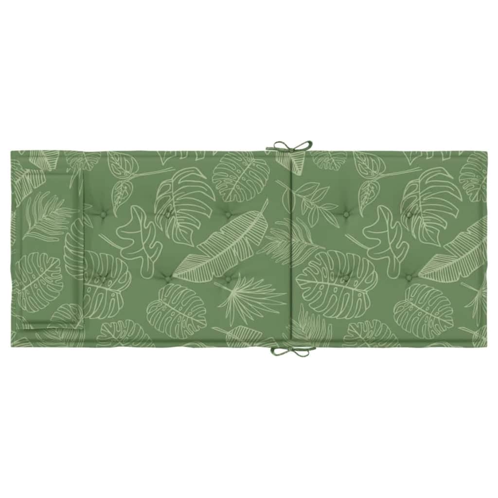 Coussins pour chaises longues 6 pcs Motif feuilles Tissu Oxford