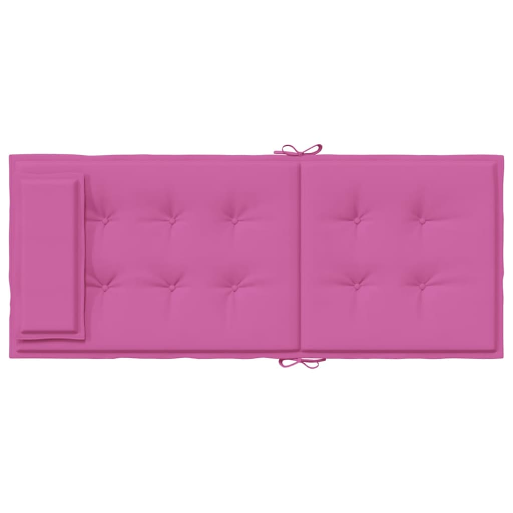 Hochlehner-Auflagen 2 Stk. Rosa Oxford-Gewebe