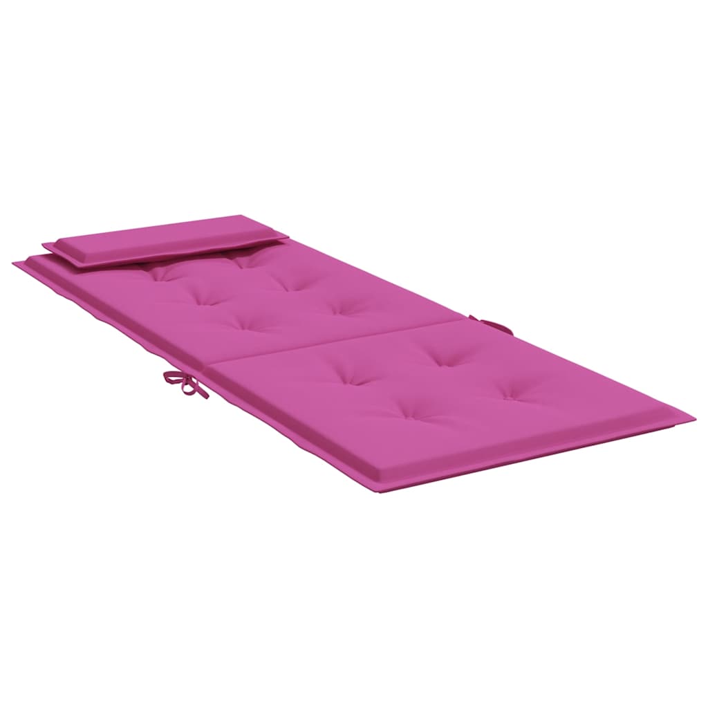 Coussins pour chaises longues à dossier haut 4 p. Tissu Oxford rose