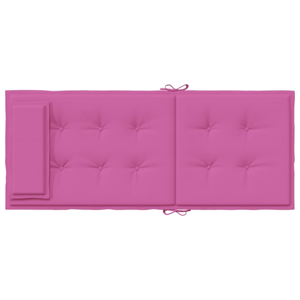 High-back chair cushions 6 pcs. Pink Oxford fabric