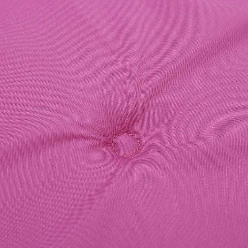 High-back chair cushions 6 pcs. Pink Oxford fabric