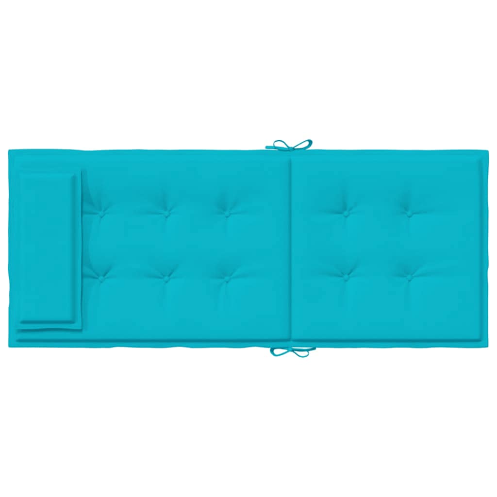 High-back cushion pads 4 pcs. Turquoise Oxford fabric