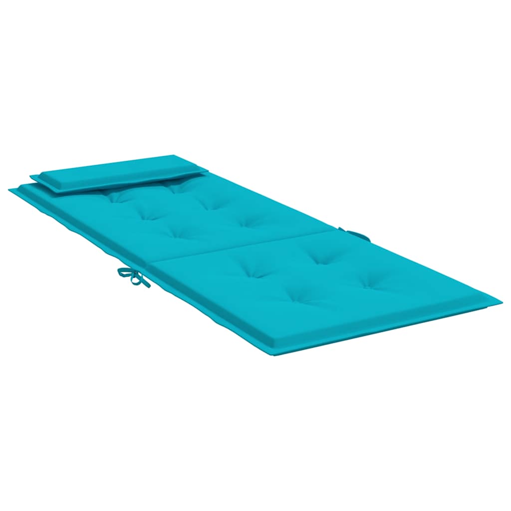 Coussins de dossier haut 6 p. Tissu Oxford turquoise