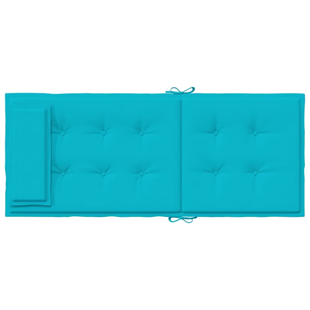 Coussins de dossier haut 6 p. Tissu Oxford turquoise