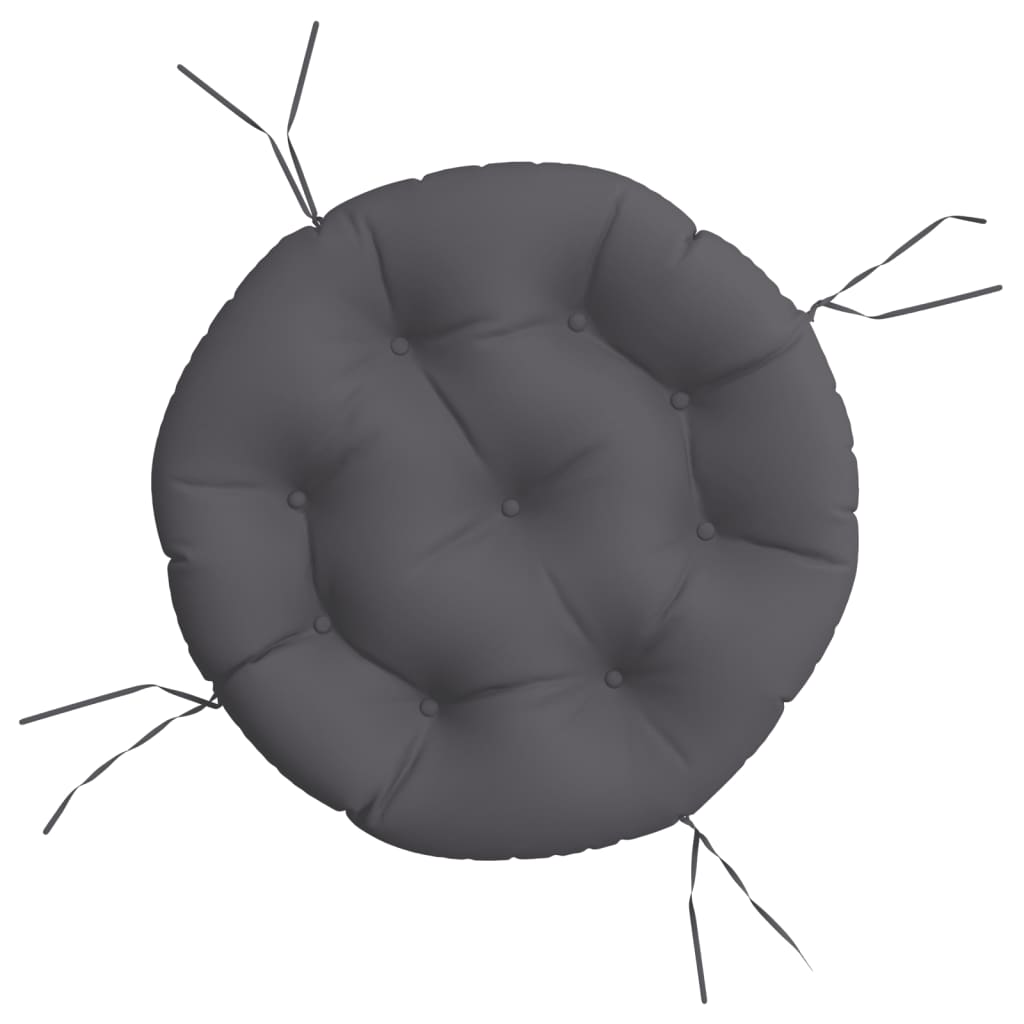 Round Cushion Anthracite Ø 60 x 11 cm Oxford Fabric