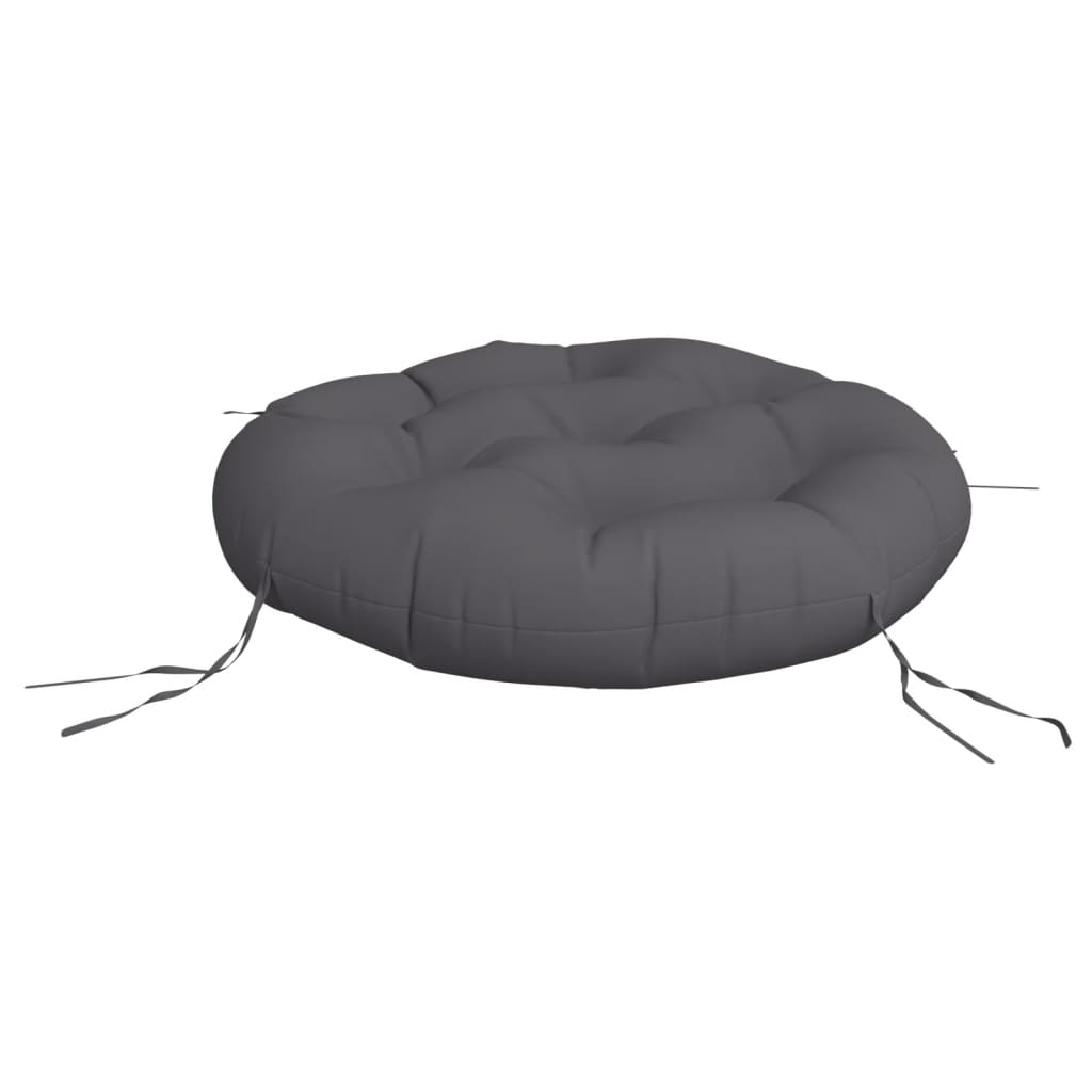 Round Cushion Anthracite Ø 60 x 11 cm Oxford Fabric