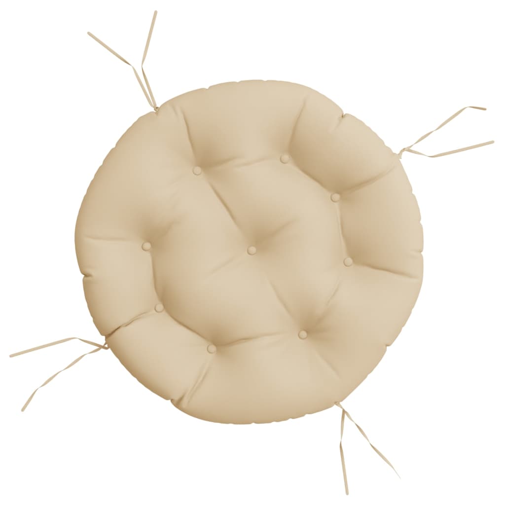 Cushion Round Beige Ø 60 x 11 cm Oxford Fabric