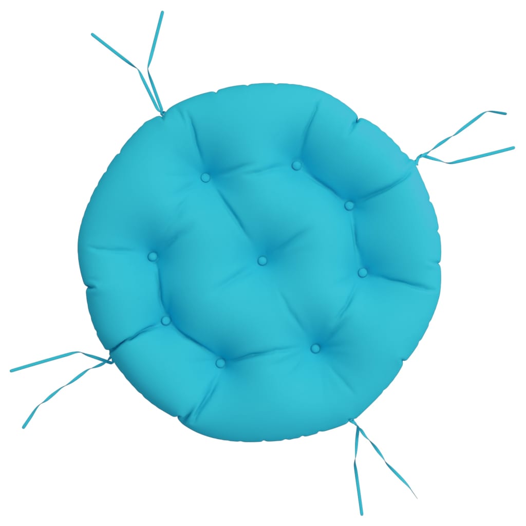 Cushion Round Turquoise Ø 60x11 cm Oxford Fabric