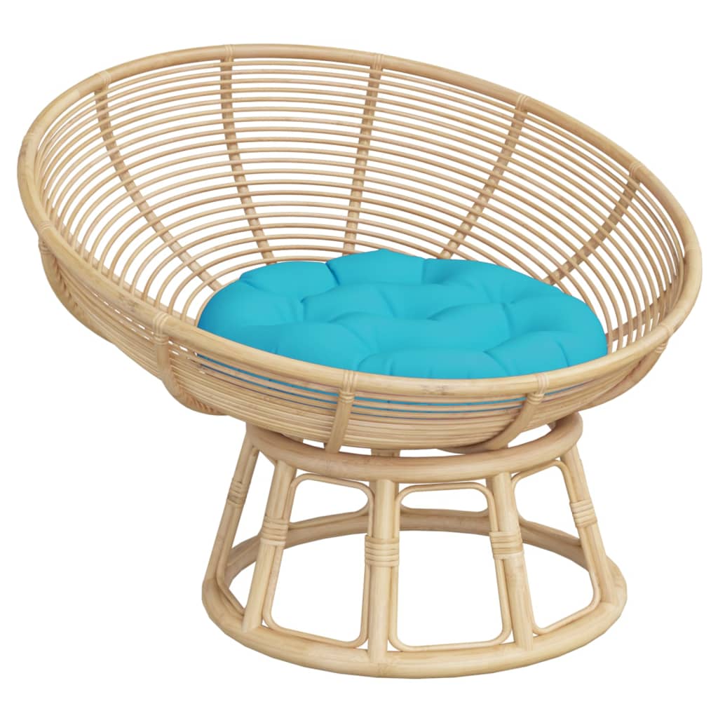 Cushion Round Turquoise Ø 60x11 cm Oxford Fabric