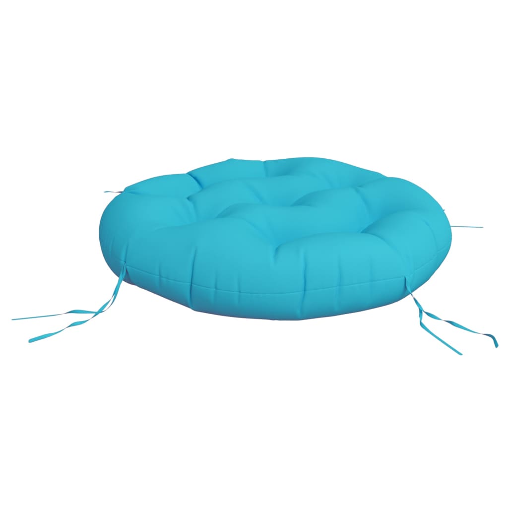 Cushion Round Turquoise Ø 60x11 cm Oxford Fabric