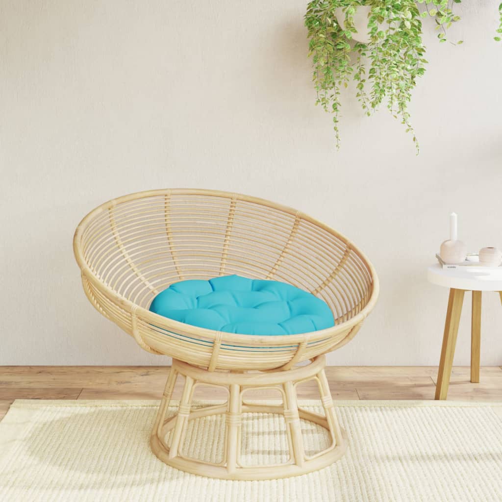 Cushion Round Turquoise Ø 60x11 cm Oxford Fabric