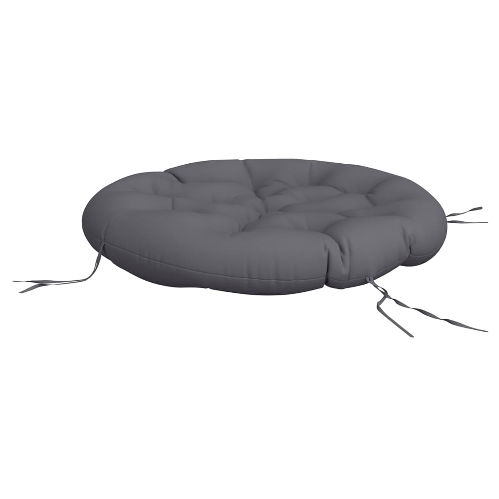 Round Anthracite Cushion Ø 100x11 cm Oxford Fabric