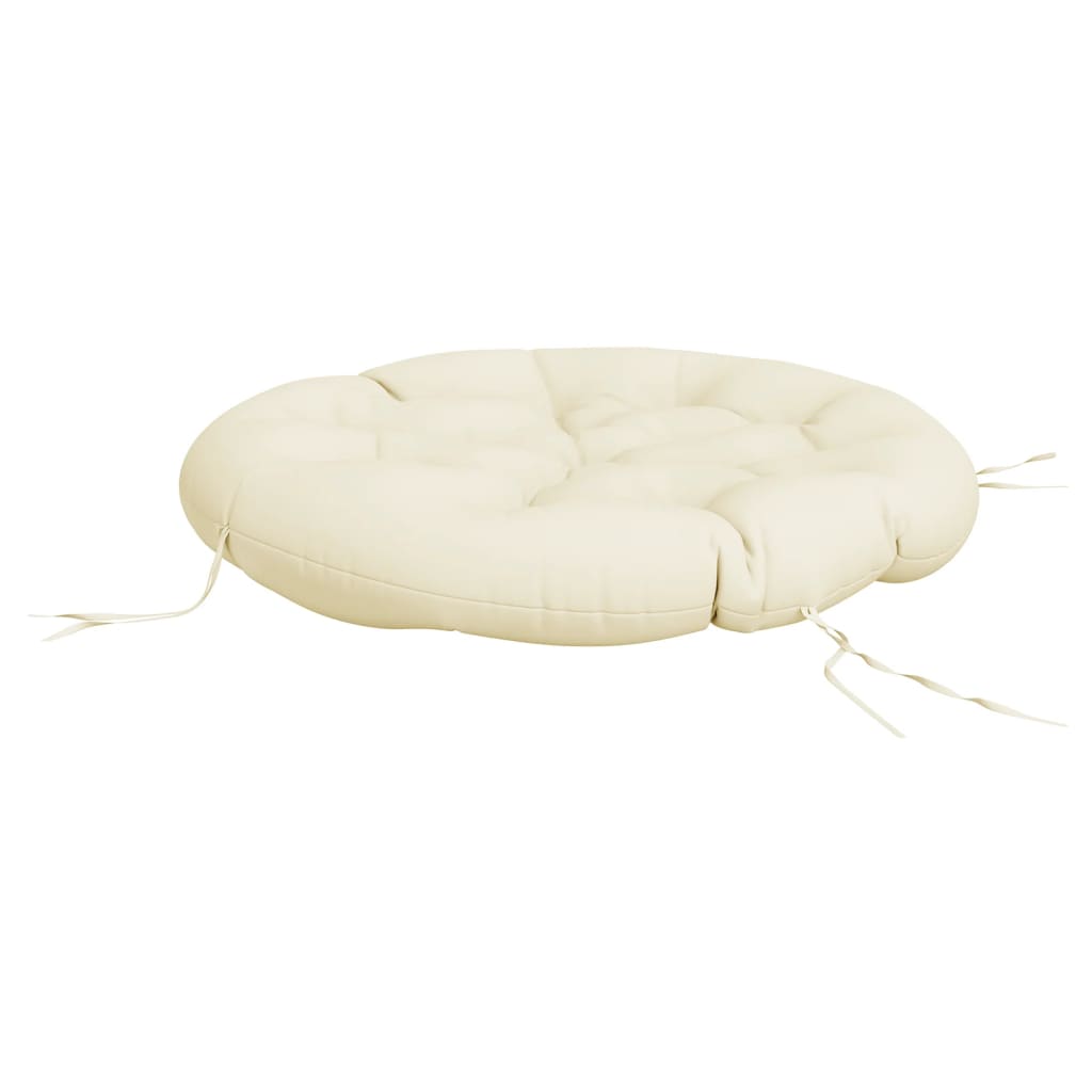 Round Cream Cushion Ø 100x11 cm Oxford Fabric