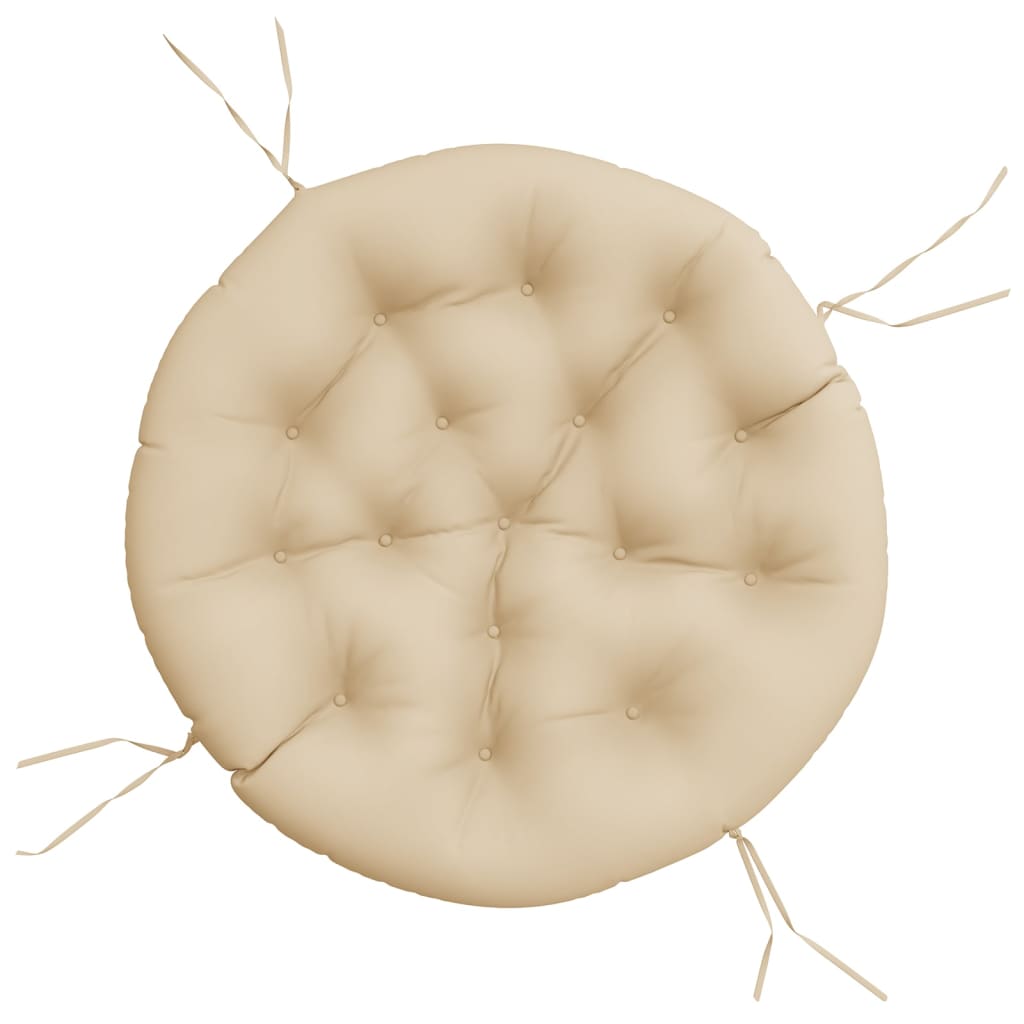 Round Cushion Beige Ø 100x11 cm Oxford Fabric