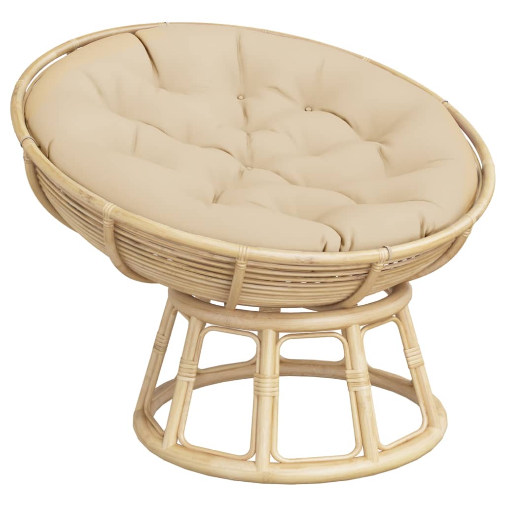 Round Cushion Beige Ø 100x11 cm Oxford Fabric