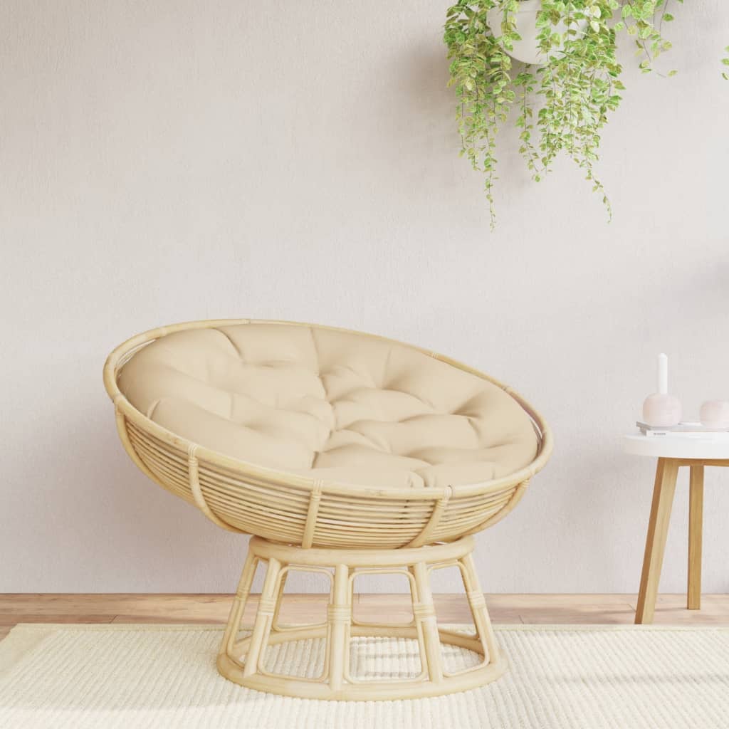 Round Cushion Beige Ø 100x11 cm Oxford Fabric