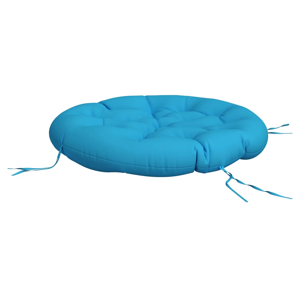 Coussin Rond Bleu Clair Ø 100x11 cm Tissu Oxford